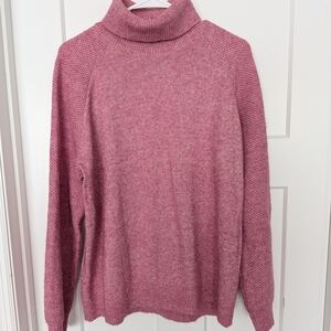 LOFT Dusty Rose Turtleneck Sweater